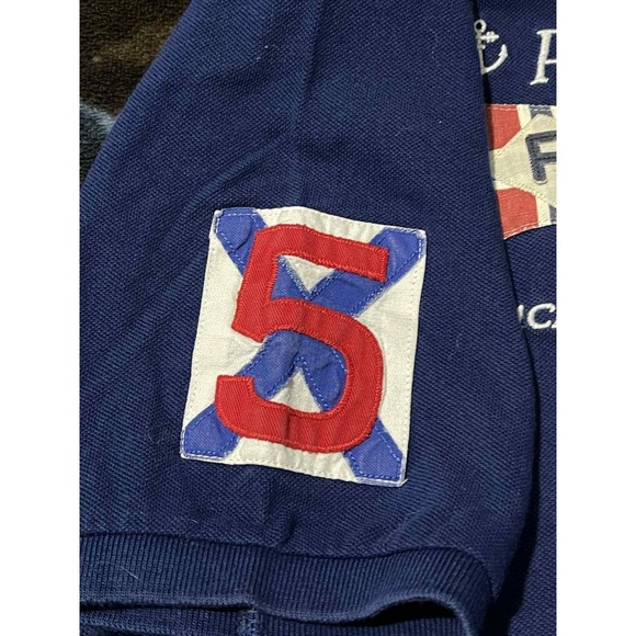 Polo Ralph Lauren Polo Shirt Mens 2XL Navy Custom Fit Big Pony PRL Nautical - Picture 4 of 8